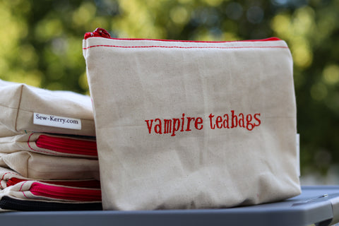Vampire Teabags Zipper Pouch