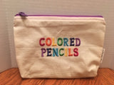 Colored Pencils Zipper Pouch
