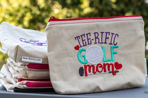 Golf Mom Zipper Pouch