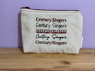 Century Singers "Fonts" Zipper Pouch