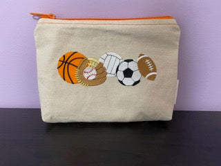 Sports Ball Zipper Pouch