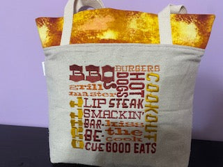 BBQ Square Tote Bag