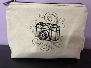 Doodle Camera Zipper Pouch