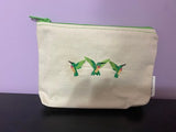 Hummingbird Trio Zipper Pouch