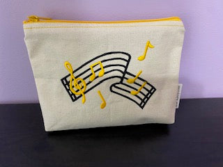 Music Staff Zipper Pouch