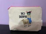 No Drama Llama Zipper Pouch