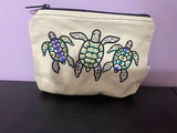 Sea Turtle Trio Zipper Pouch