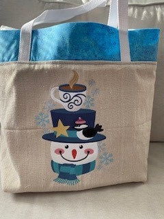 Frosty & Fabulous Snowman Tote Bag