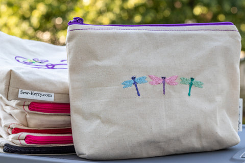 Dragonfly Trio Zipper Pouch