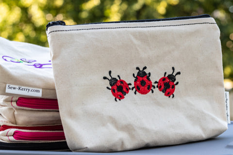 Lady Bug Trio Zipper Pouch