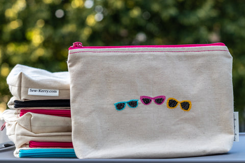 Sunglasses Trio Zipper Pouch