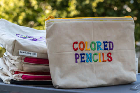 Colored Pencils Zipper Pouch