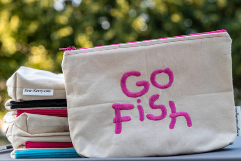 Go Fish Zipper Pouch