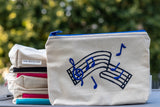 Music Staff Zipper Pouch