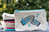 Music Staff Zipper Pouch