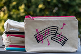 Music Staff Zipper Pouch