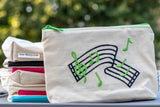 Music Staff Zipper Pouch