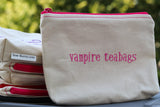 Vampire Teabags Zipper Pouch