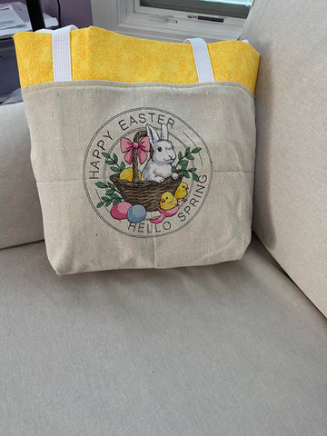 Happy Easter Happy Spring Tote Bag