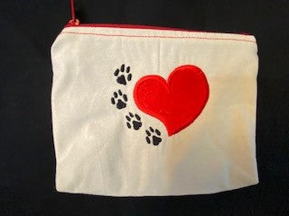 Heart & Paws Zipper Pouch