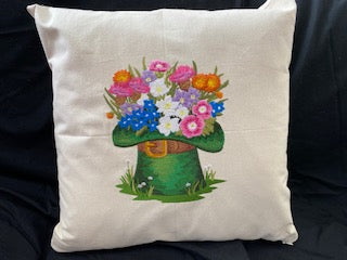 Leprechaun Hat Bouquet Pillow Cover