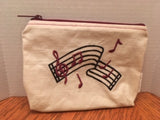 Music Staff Zipper Pouch