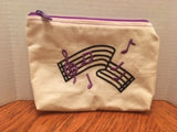 Music Staff Zipper Pouch