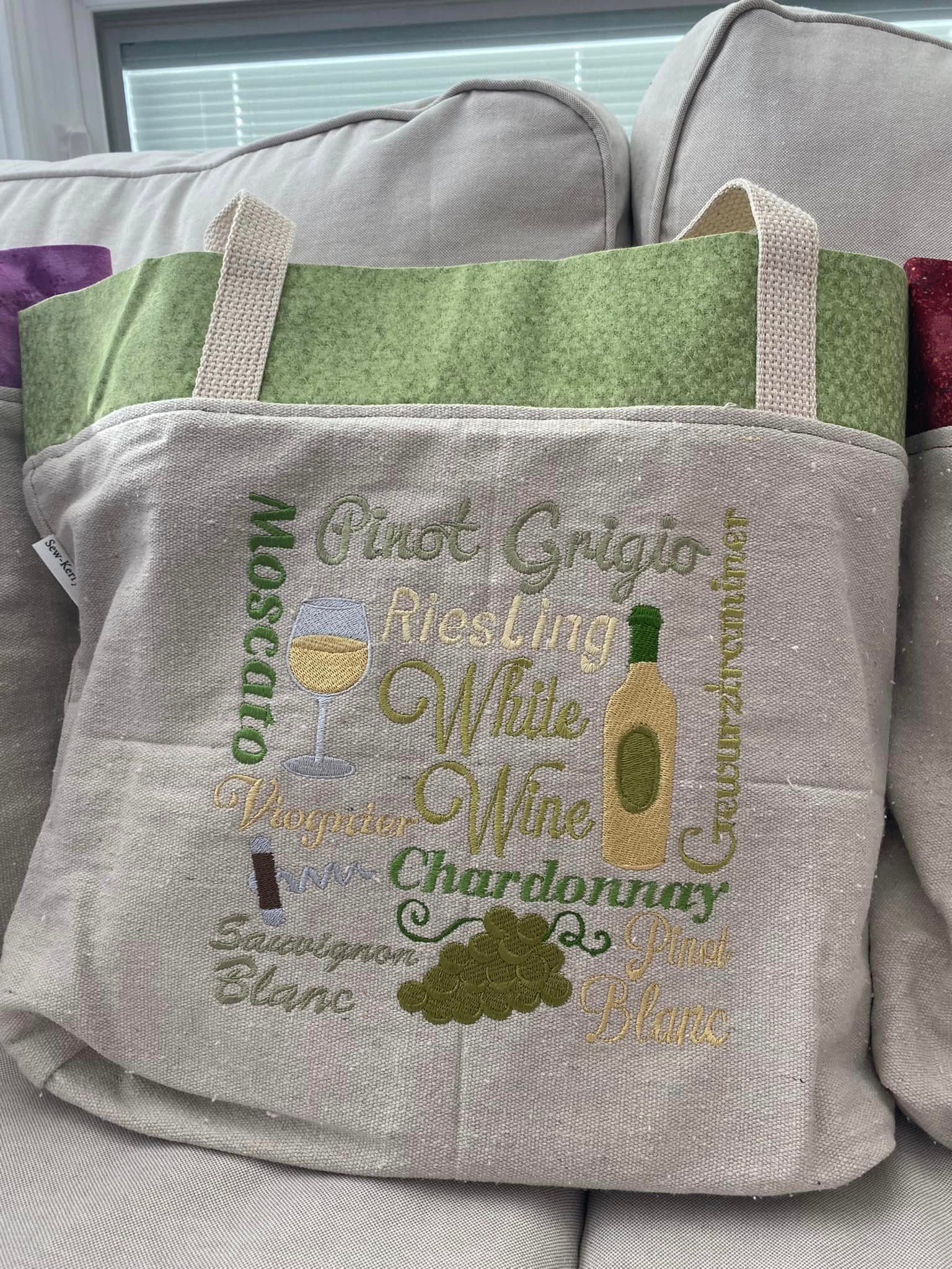 White Wine Tote Bag – Sew Kerry